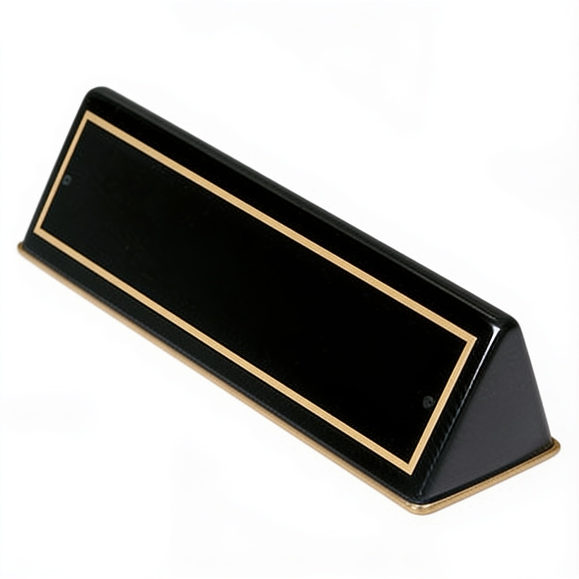 Black Piano Finish Desk Wedge with Black Plate – 9 1/2" blank-preview