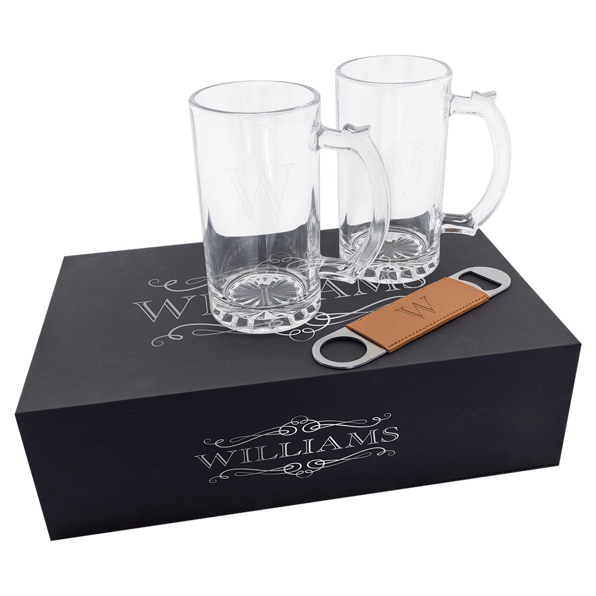Lazerburst Beer Set with Two 14 oz. Pilsner Glasses
