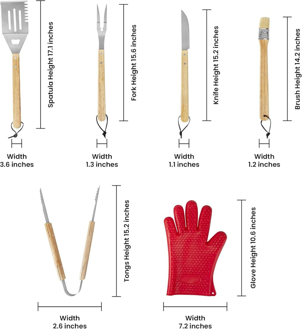 BBQ Grill Set with Carry Case â€” 11 Pieces
