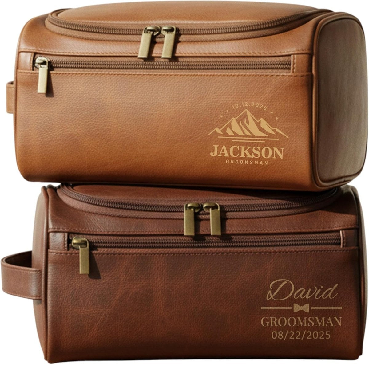 Full-Grain Leather Toiletry Bag