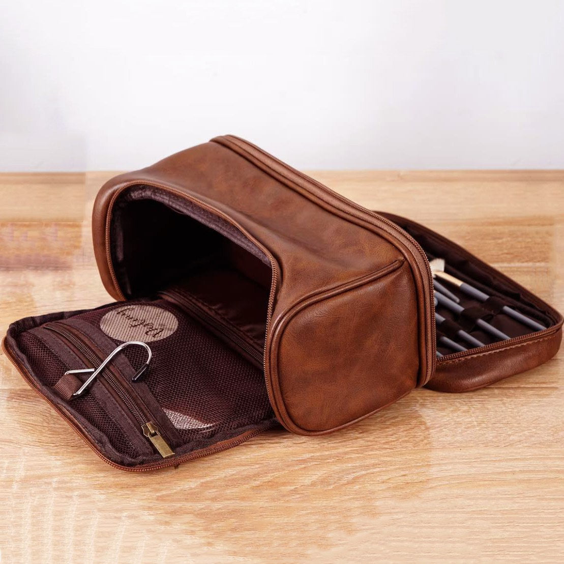 Vintage Leather Dopp Kit