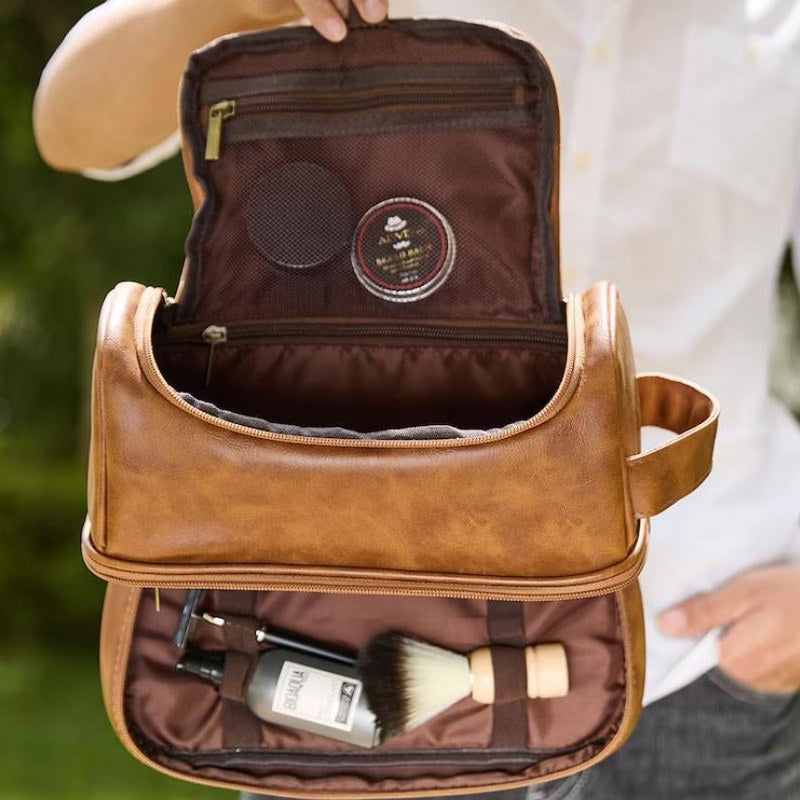 Vintage Leather Dopp Kit