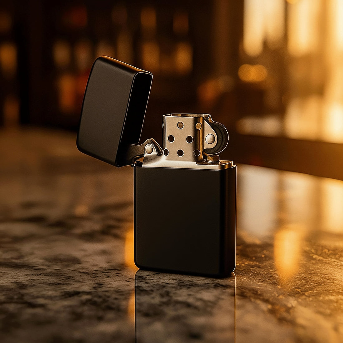 Monogram Lighter with Engraved Tin Case preview