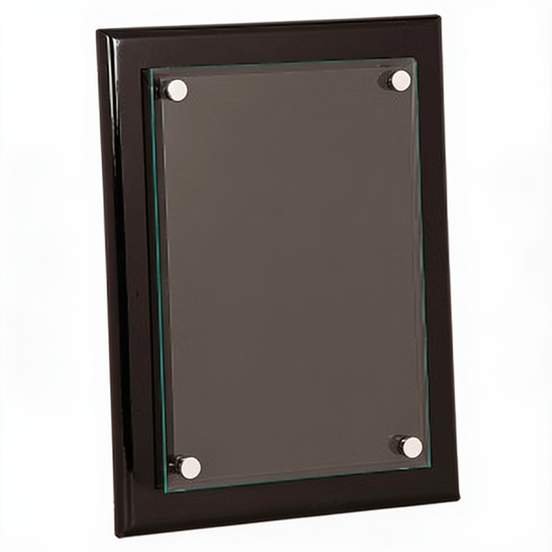 Black Piano Finish Floating Glass Frame 9x12 blank-preview