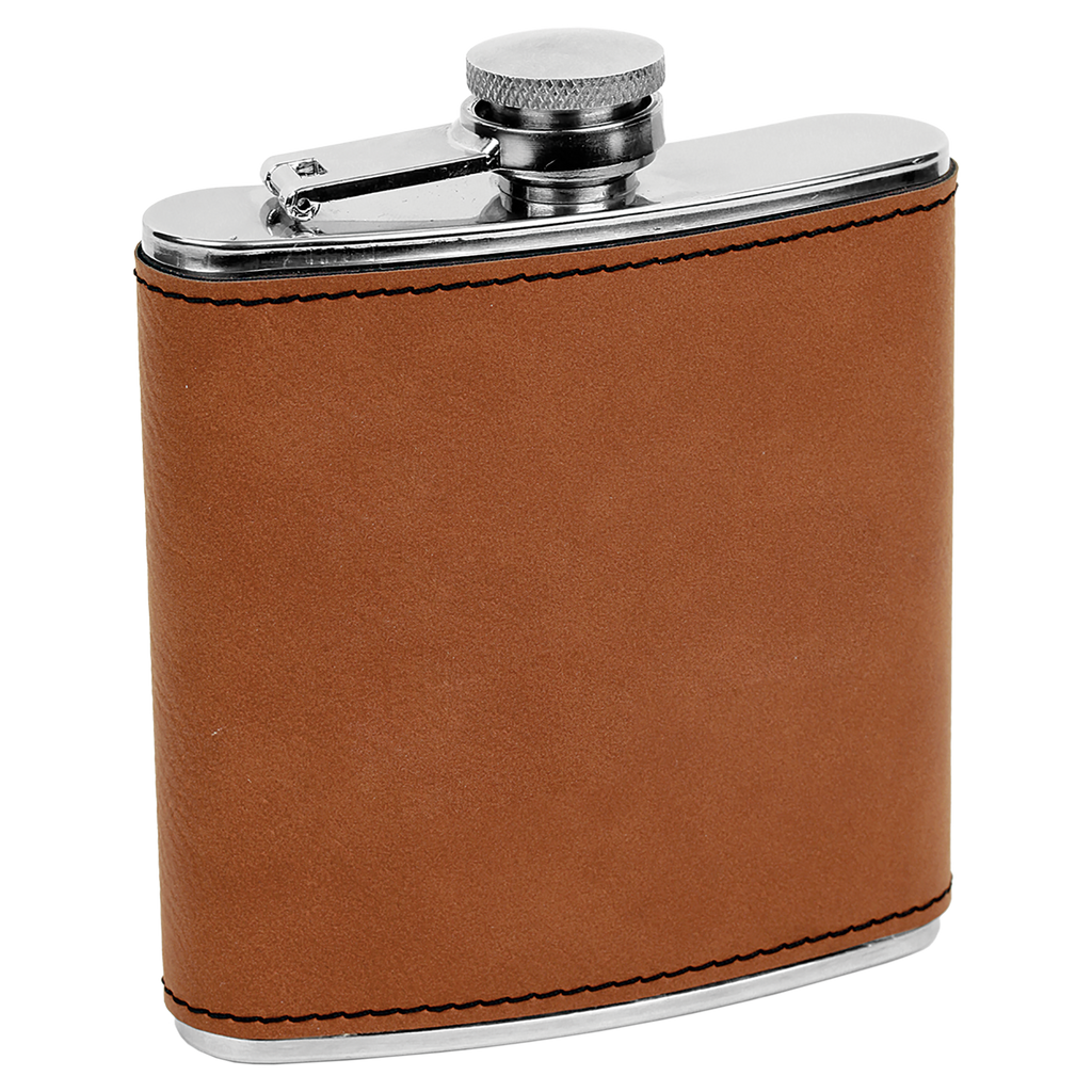 Rawhide 6 oz. Leatherette Flask blank-preview