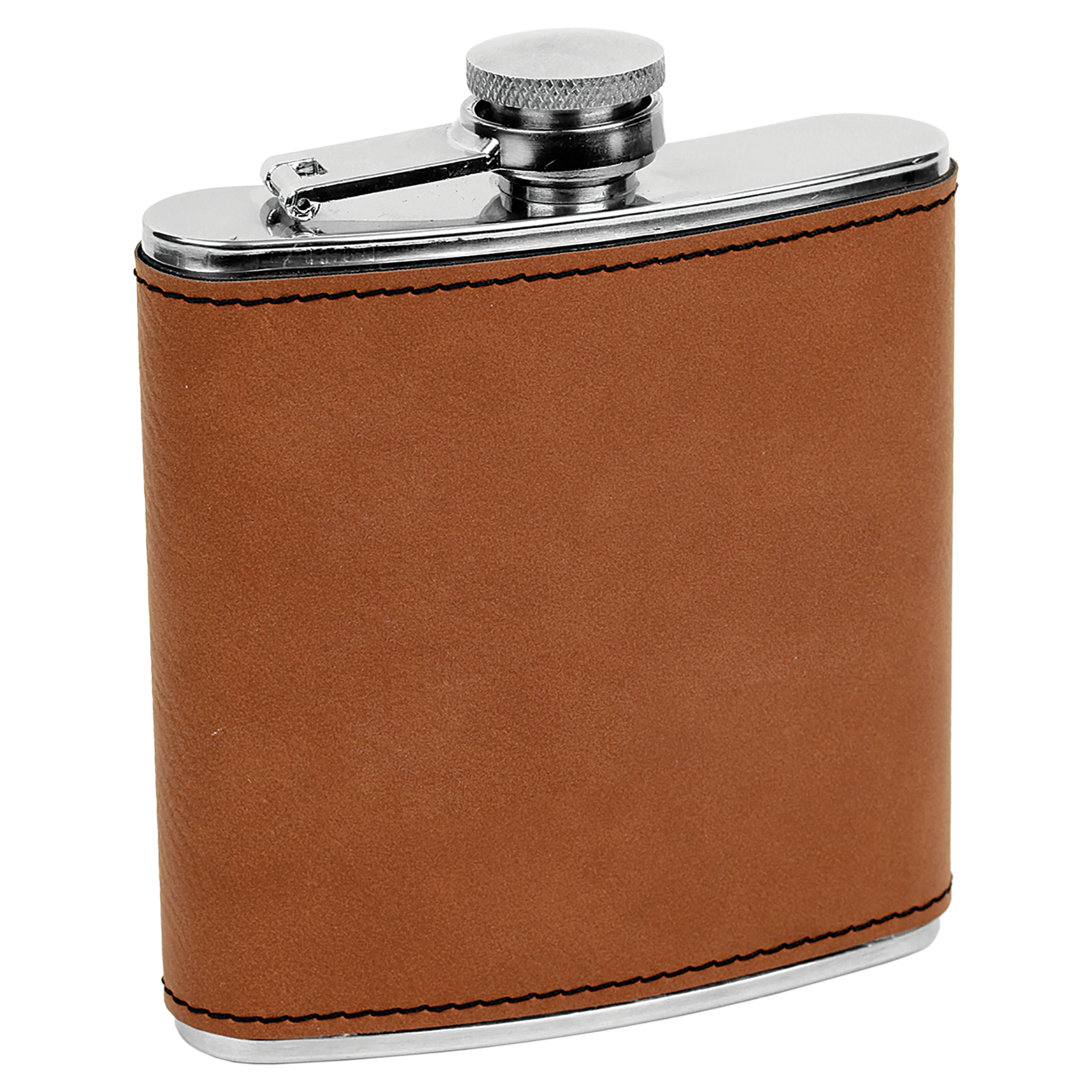 Rawhide 6 oz. Leatherette Flask blank-preview
