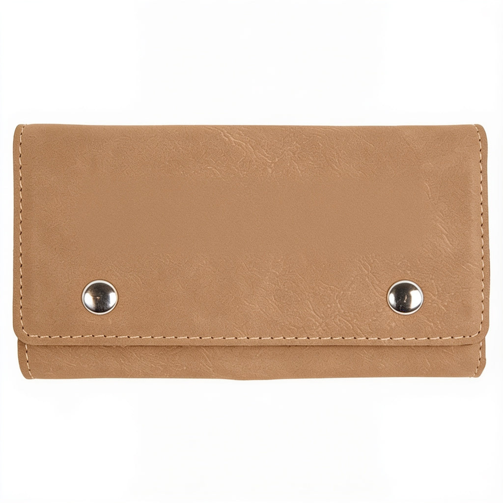 Light Brown Laserable Leatherette Card & Dice Set blank-preview