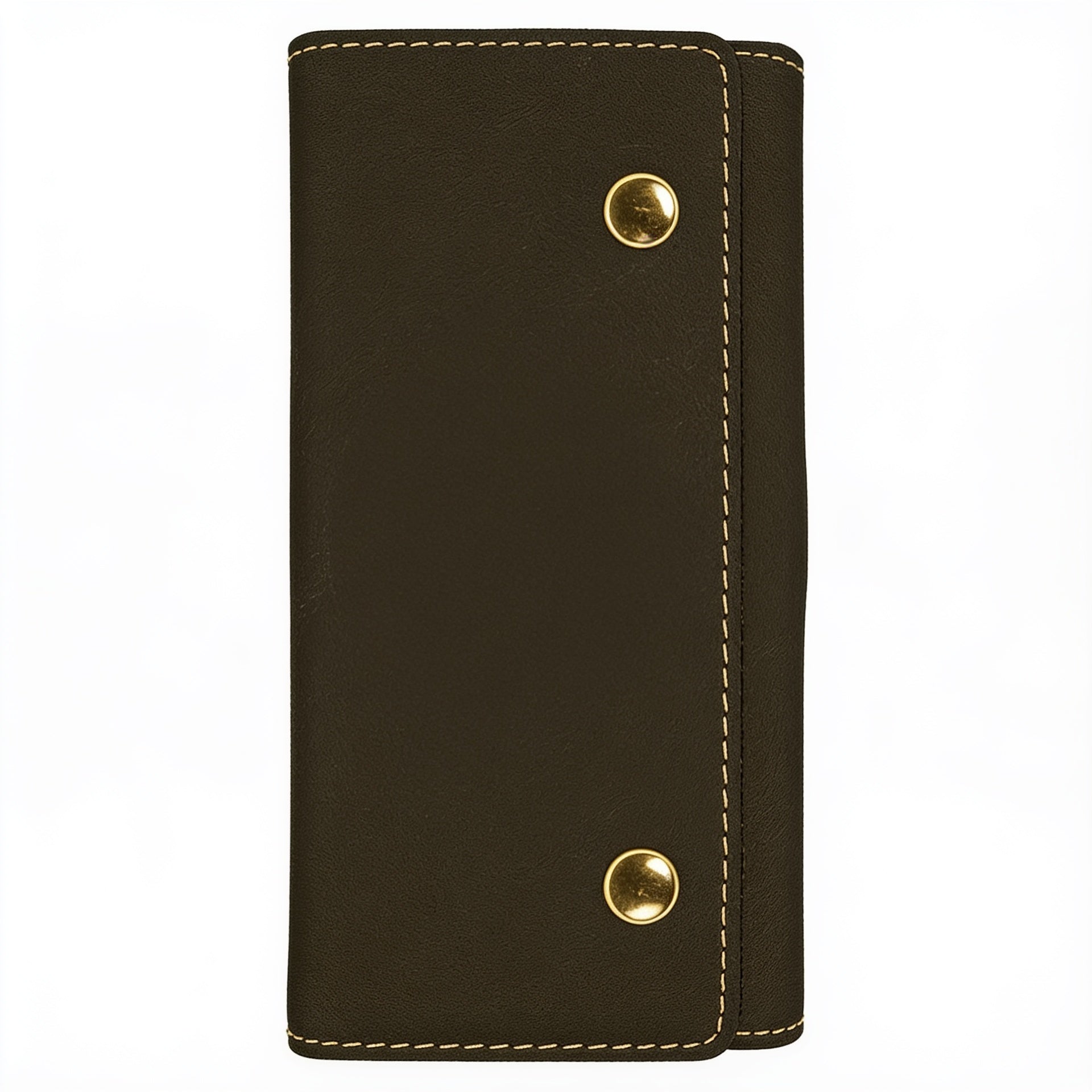 Black/Gold Laserable Leatherette Card & Dice Set blank-preview