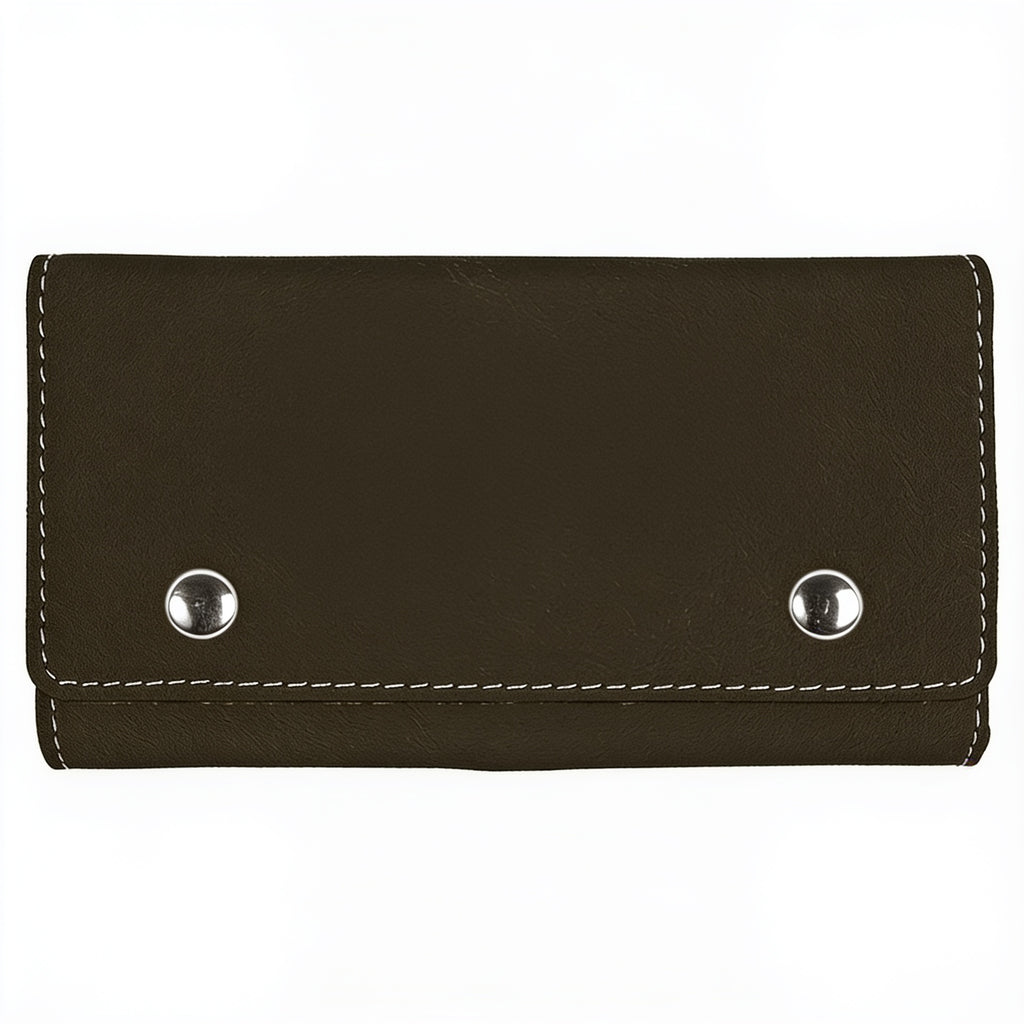 Black/Silver Laserable Leatherette Card & Dice Set blank-preview