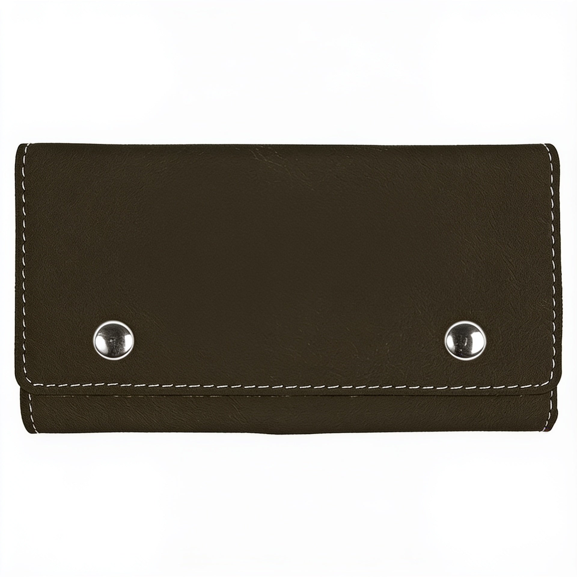 Black/Silver Laserable Leatherette Card & Dice Set blank-preview
