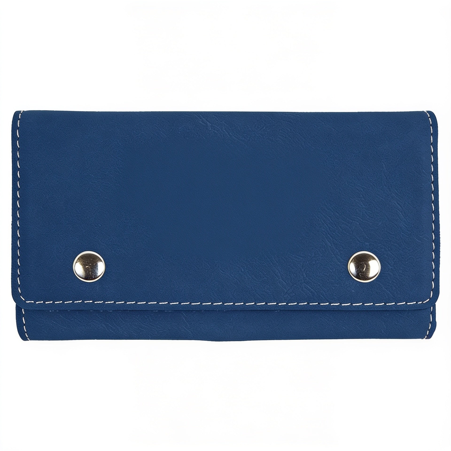 Blue/Silver Laserable Leatherette Card & Dice Set blank-preview