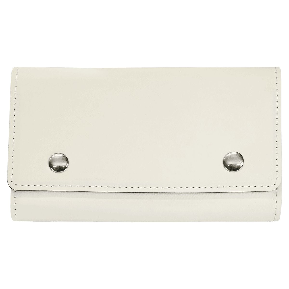 White Laserable Leatherette Card & Dice Set blank-preview