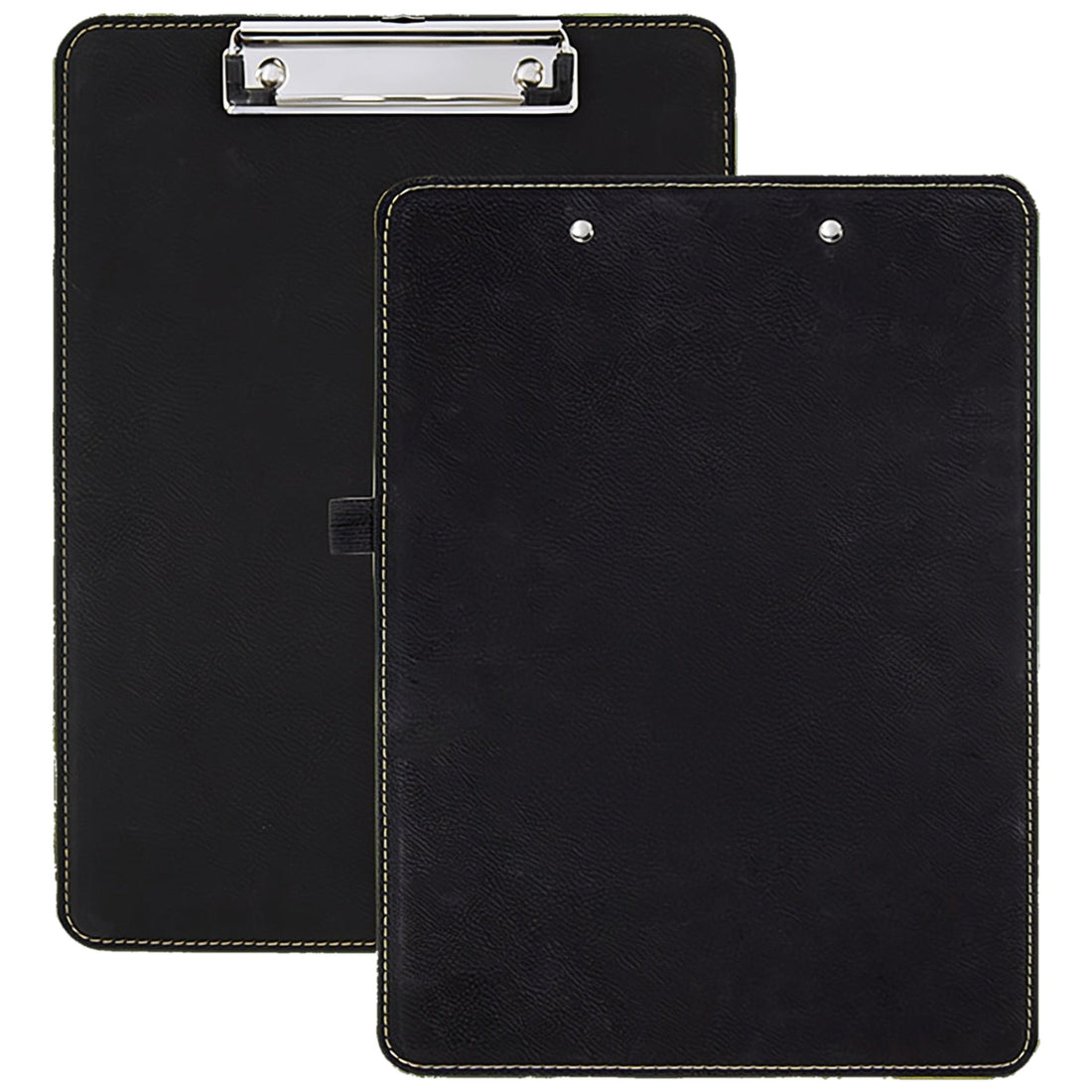 Leatherette Clipboard – Black (Gold) preview