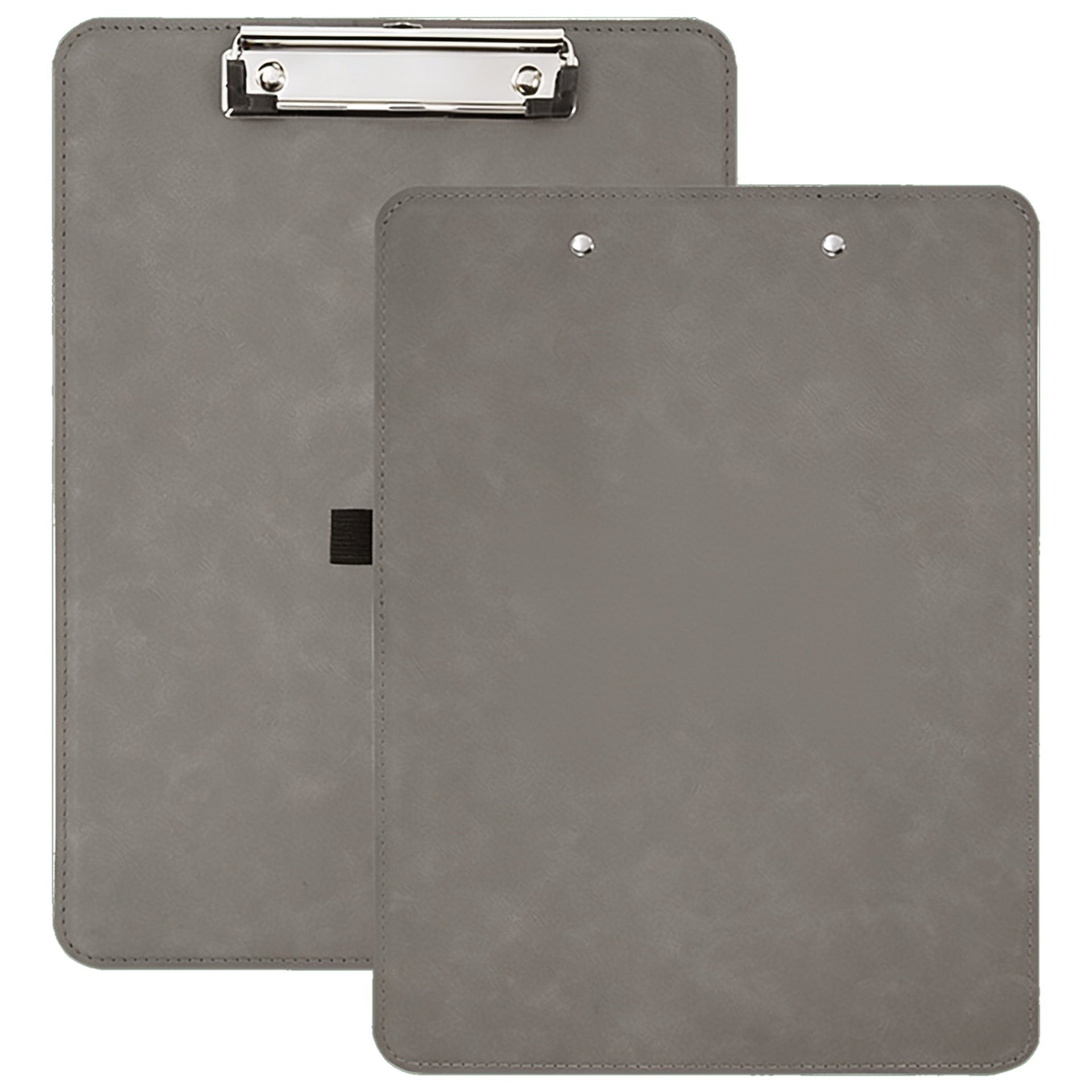 Gray Laserable Leatherette Clipboard blank-preview