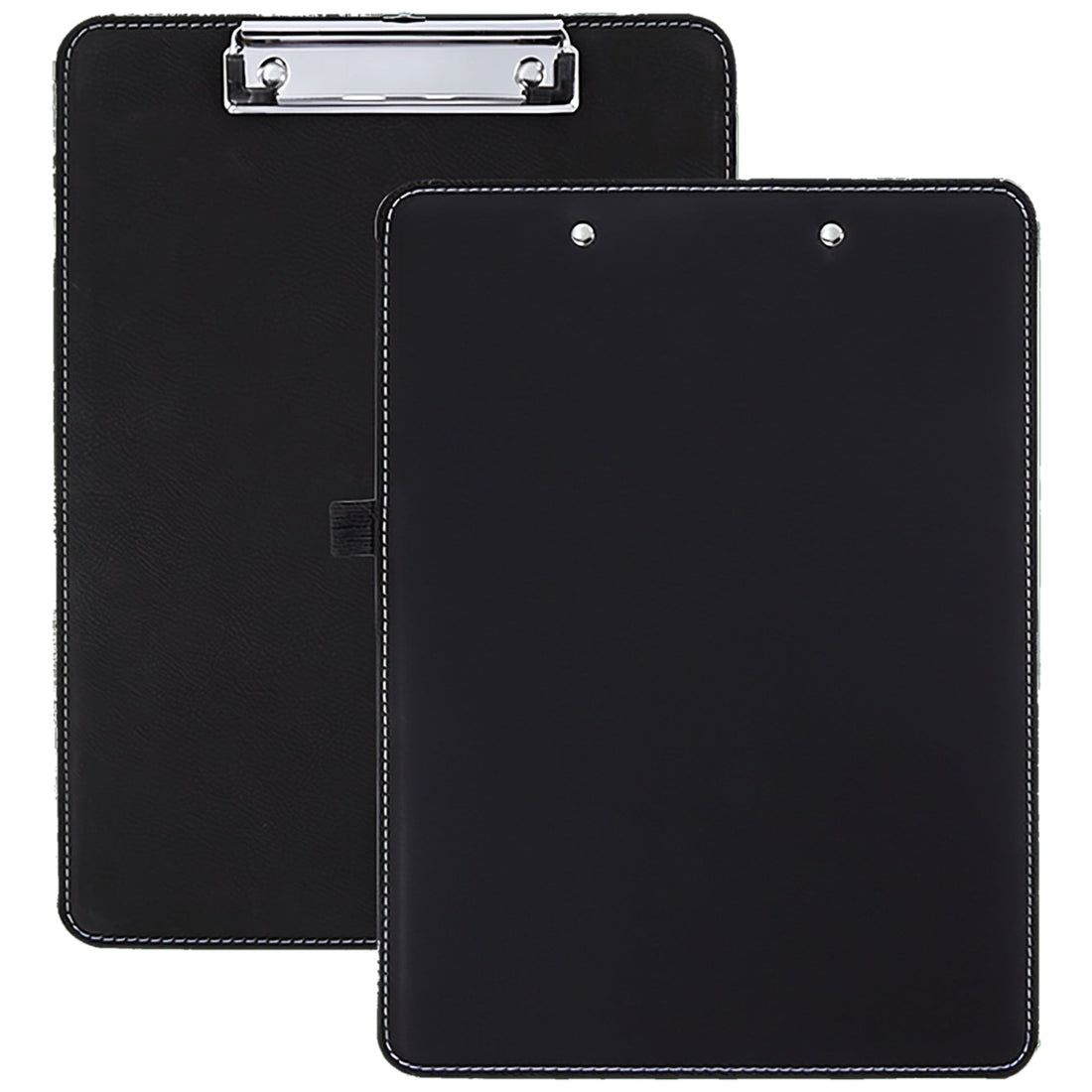 Leatherette Clipboard – Black (Silver) preview