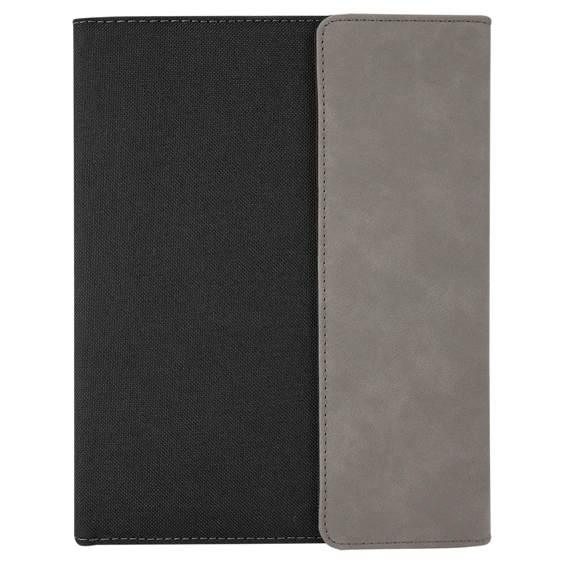 Leatherette / Canvas Portfolio with Notepad – Gray / Medium preview