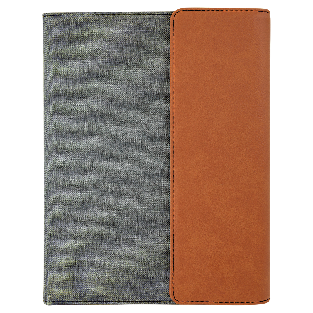 Leatherette / Canvas Portfolio with Notepad – Rawhide / Medium preview
