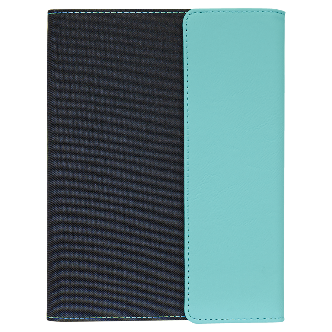 Leatherette / Canvas Portfolio with Notepad – Teal / Medium preview