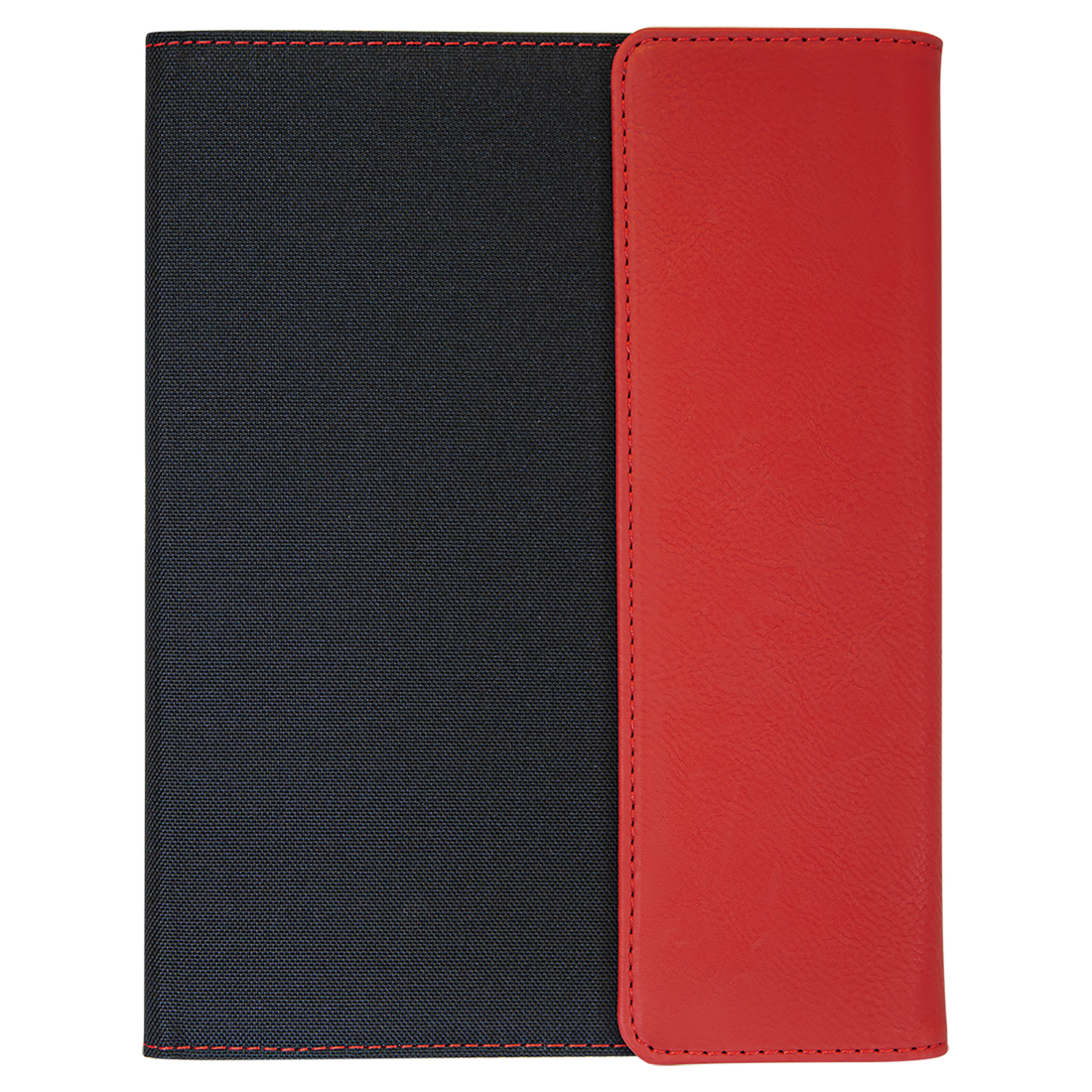Leatherette / Canvas Portfolio with Notepad – Red / Medium preview