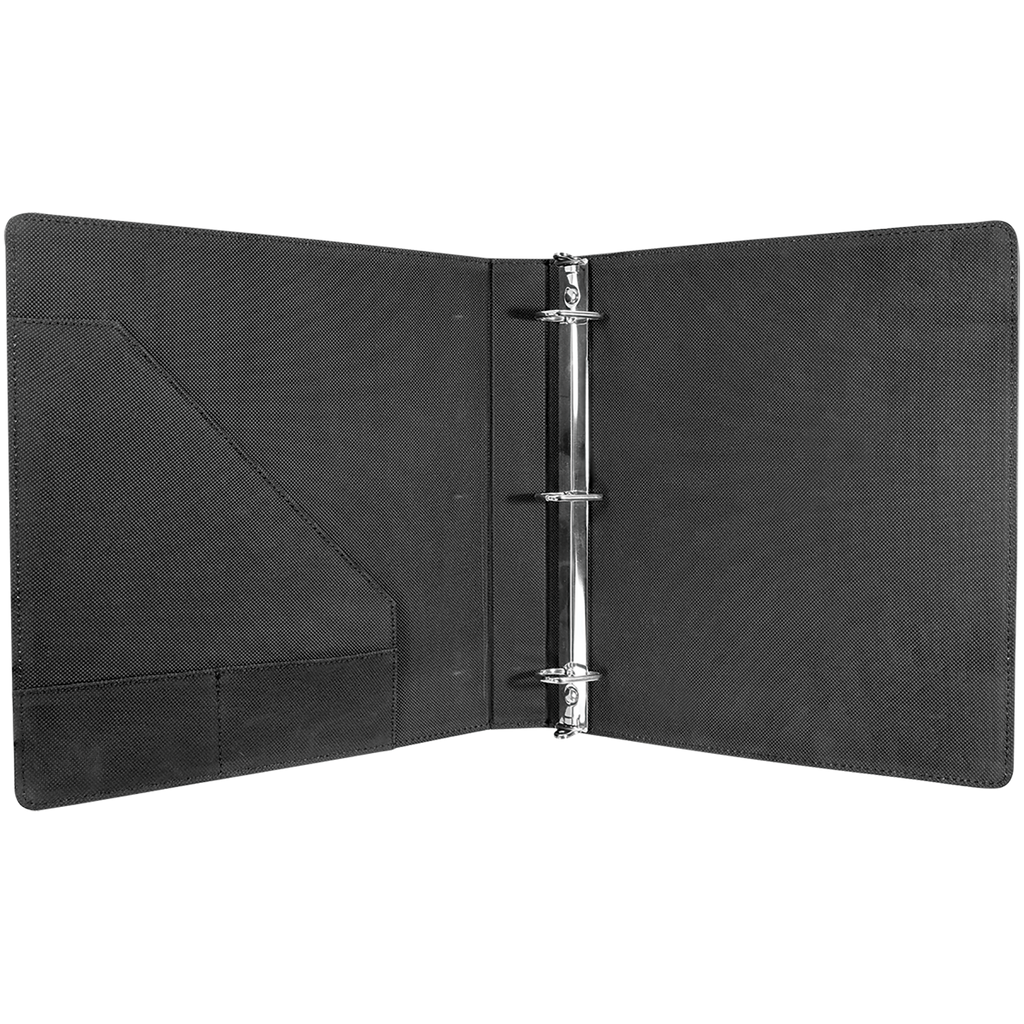 Black/Gold 3 Ring Binder with 1" Slant D Rings