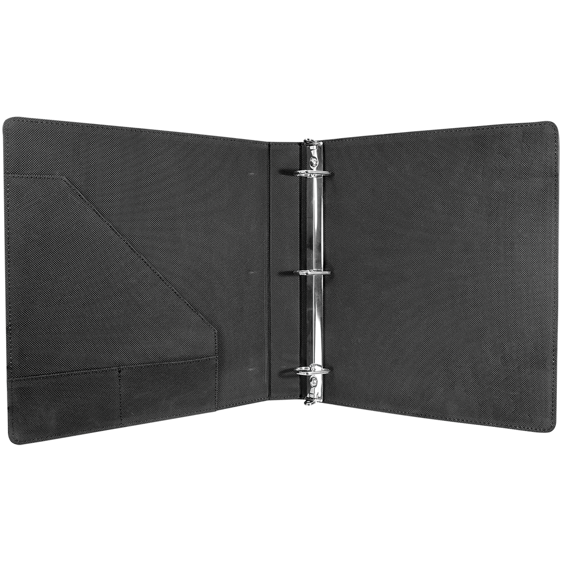 Black/Gold 3 Ring Binder with 1" Slant D Rings