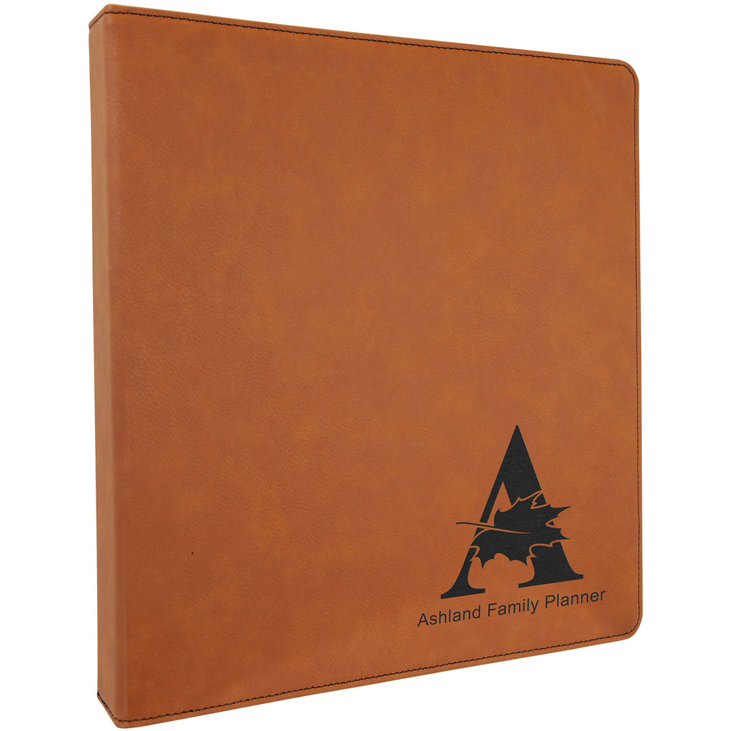 Rawhide Laserable Leatherette 3 Ring Binder with 1" Slant D Rings