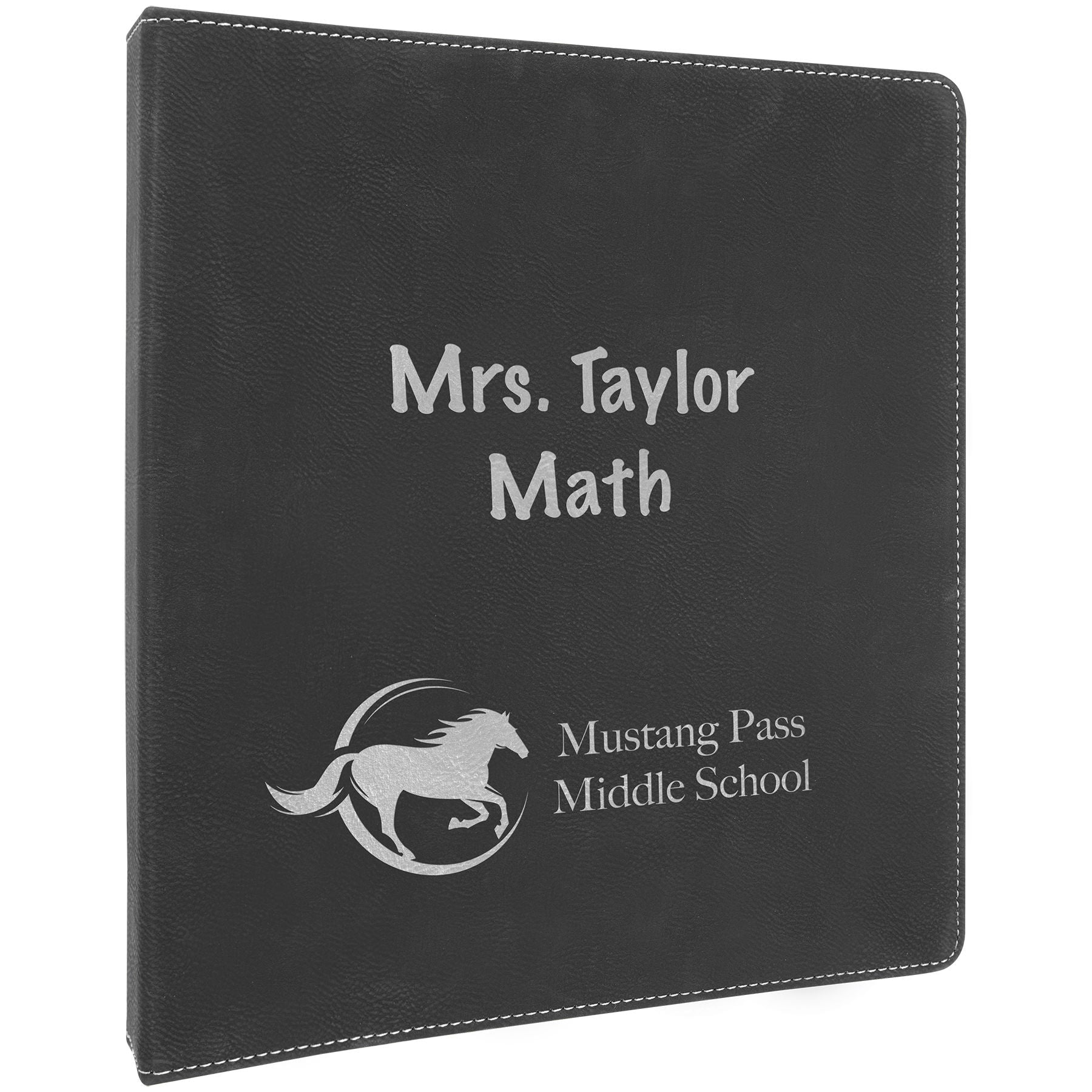 Black/Silver 3 Ring Binder with 1" Slant D Rings