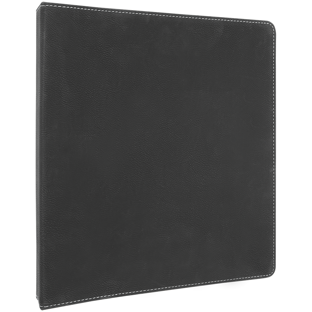 Black/Silver 3 Ring Binder with 1" Slant D Rings blank-preview
