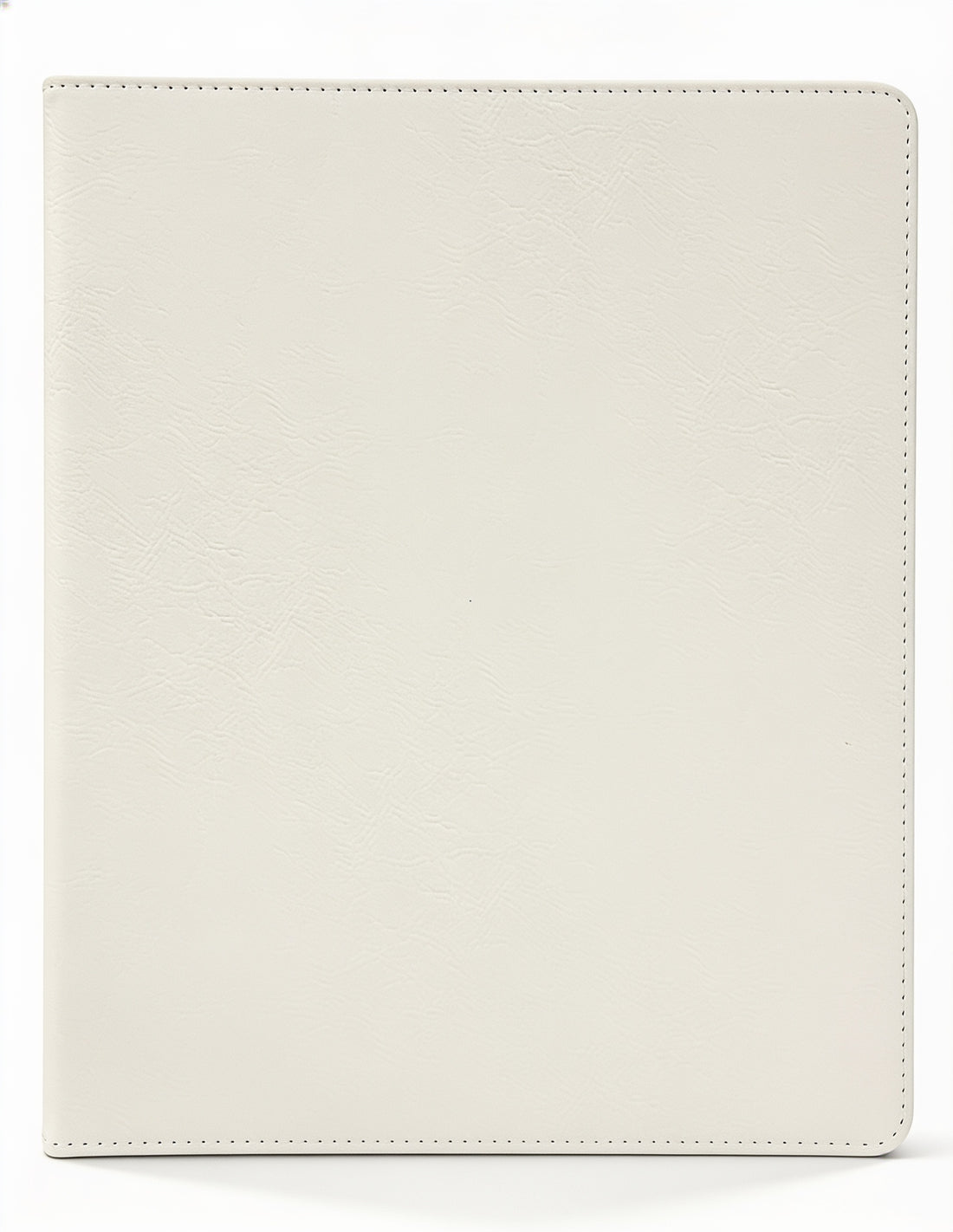 White Leatherette 3 Ring Binder with 1" Slant D Rings preview