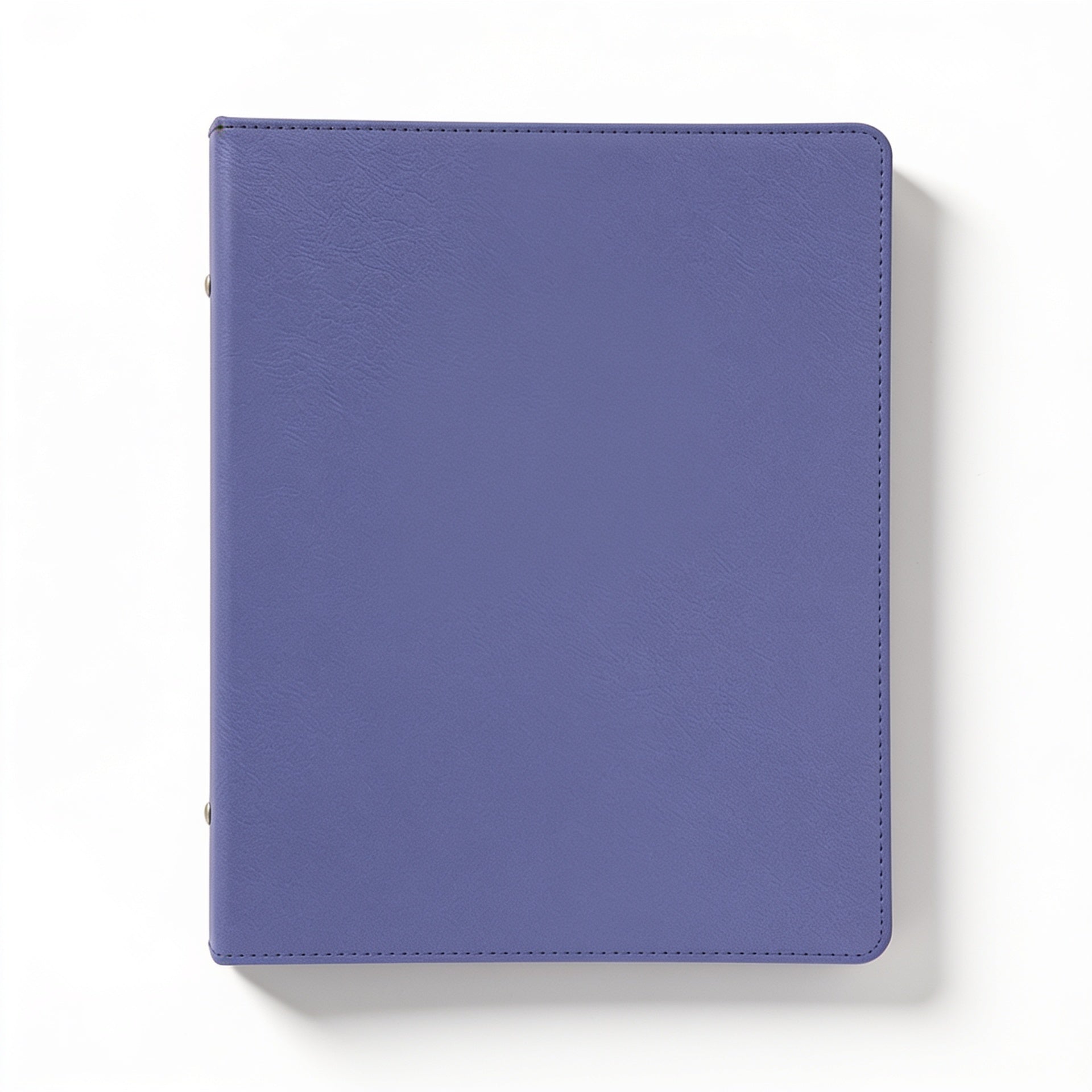 Purple/Black Laserable Leatherette 3 Ring Binder with 1" Slant D Rings blank-preview-flat