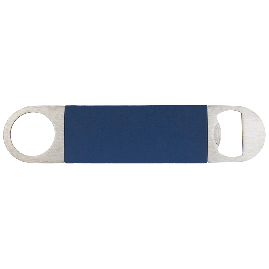 Navy Blue/White Bottle Opener with Silicone Grip preview