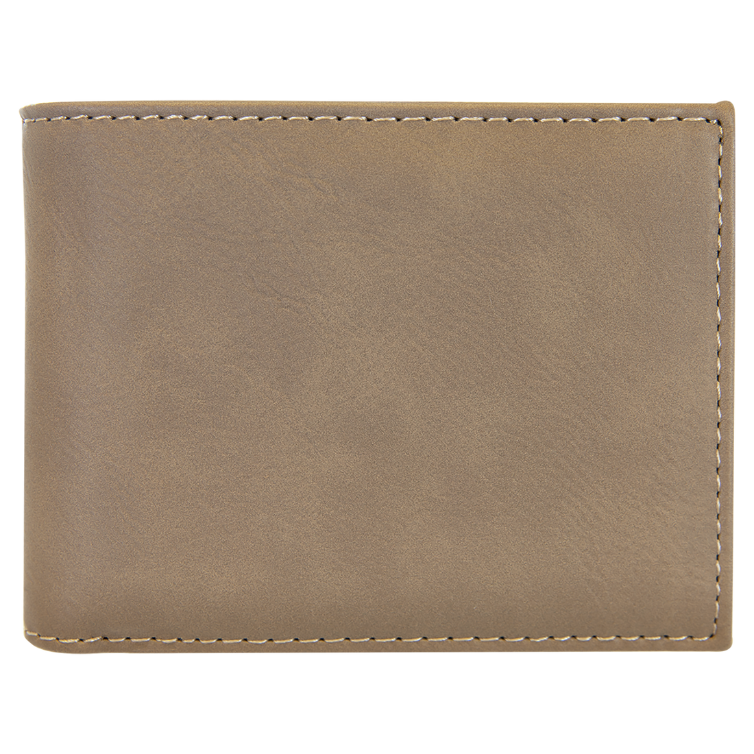 Light Brown Leatherette Bifold Wallet with Flip ID preview