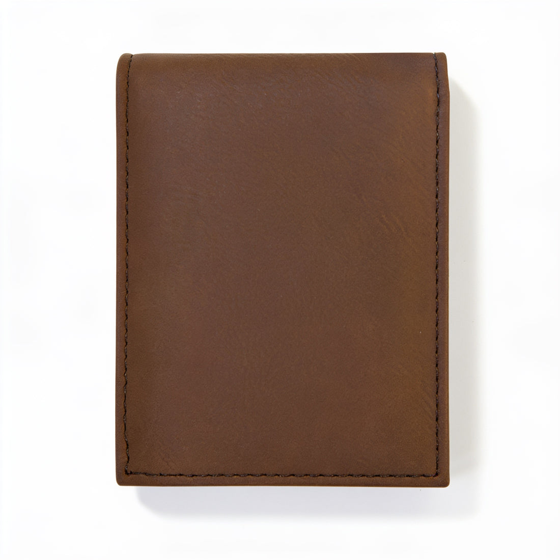 Dark Brown Leatherette Bifold Wallet with Flip ID preview