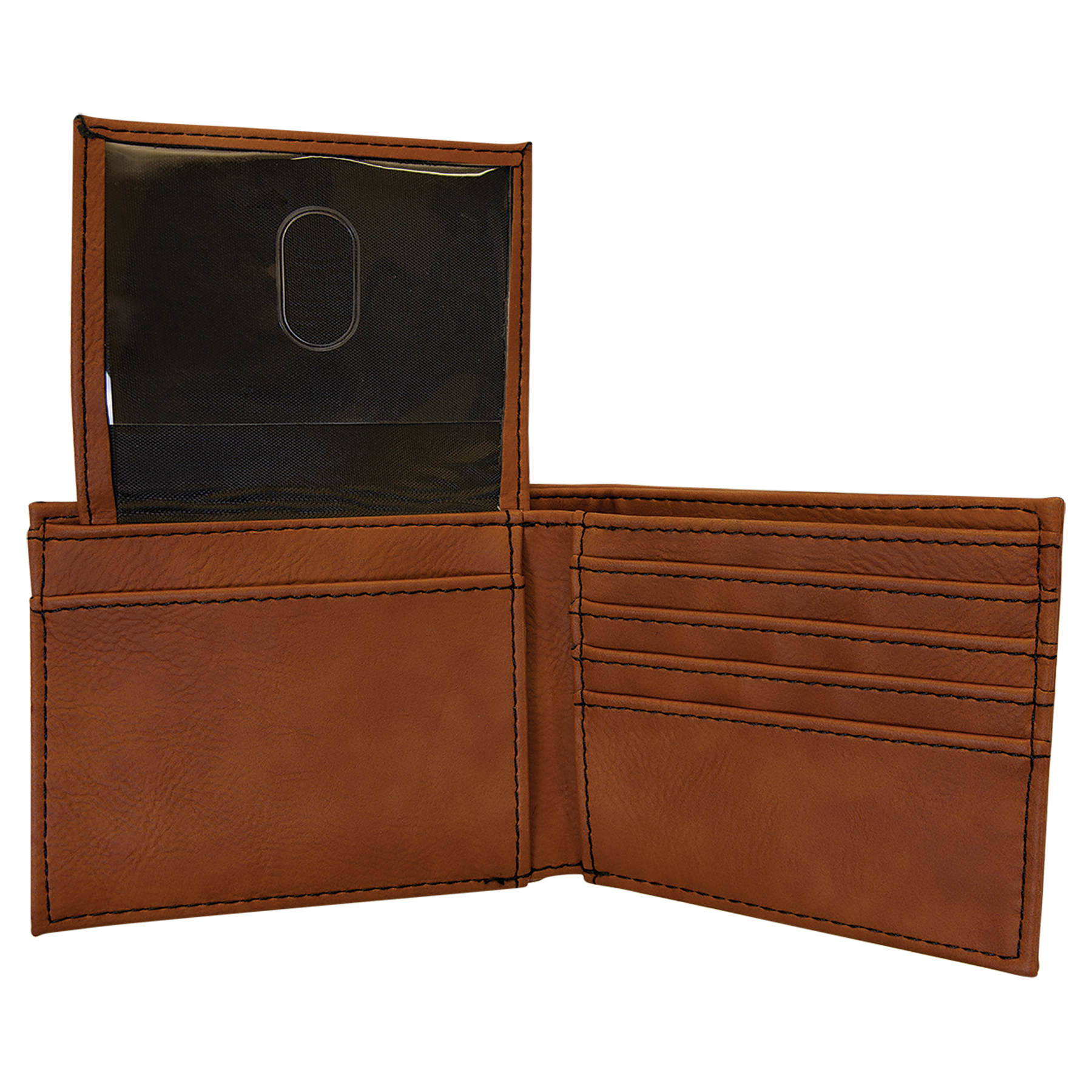Rawhide Leatherette Bifold Wallet with Flip ID