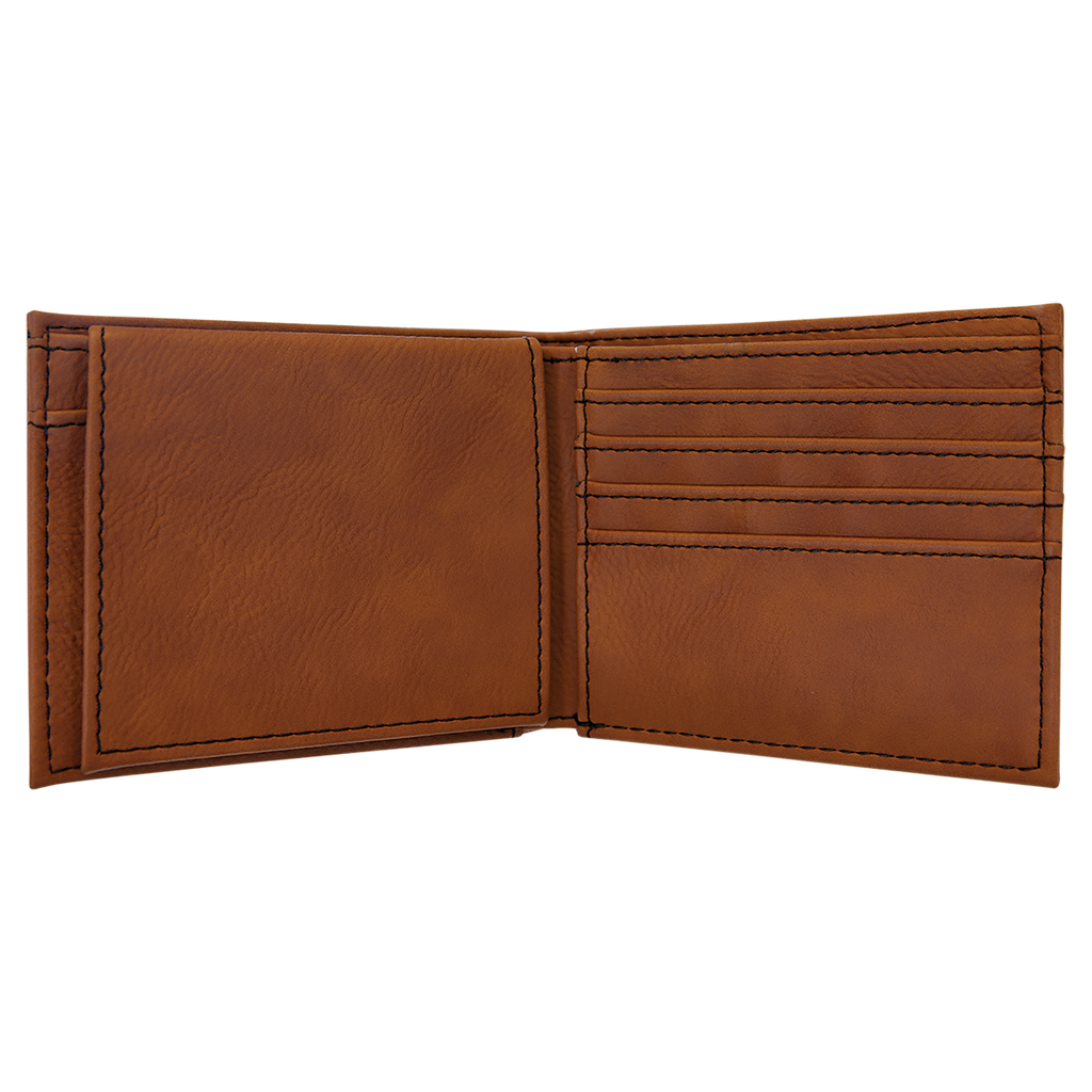 Rawhide Leatherette Bifold Wallet with Flip ID