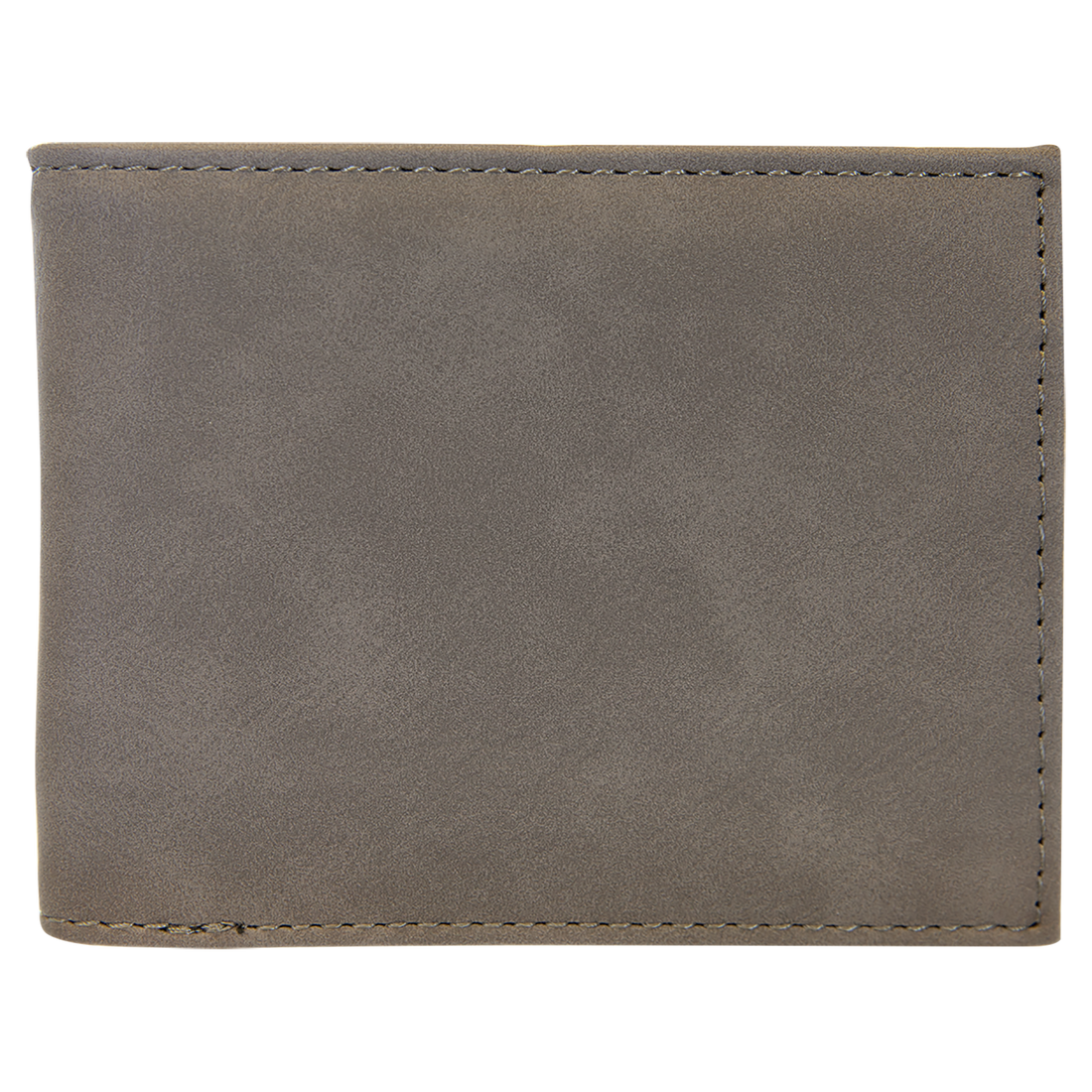 Gray Leatherette Bifold Wallet with Flip ID preview