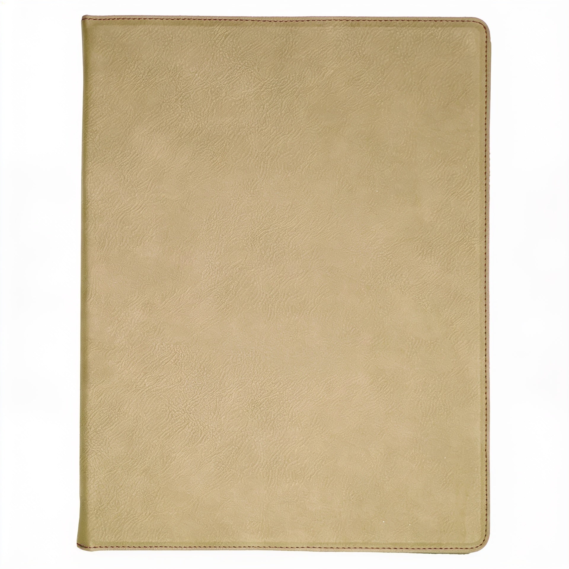 Light Brown Leatherette Portfolio with Notepad blank-preview