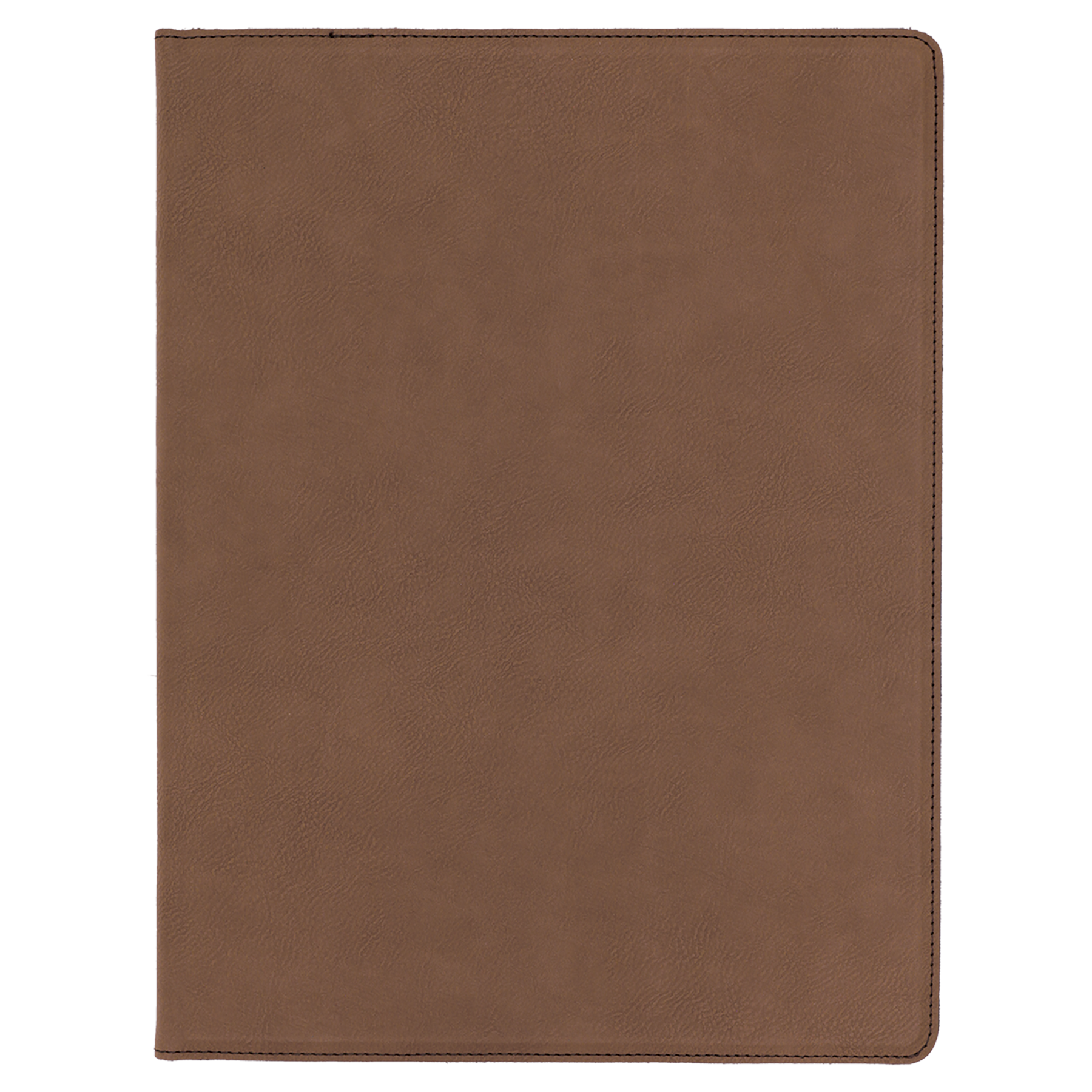 Dark Brown Leatherette Portfolio with Notepad blank-preview