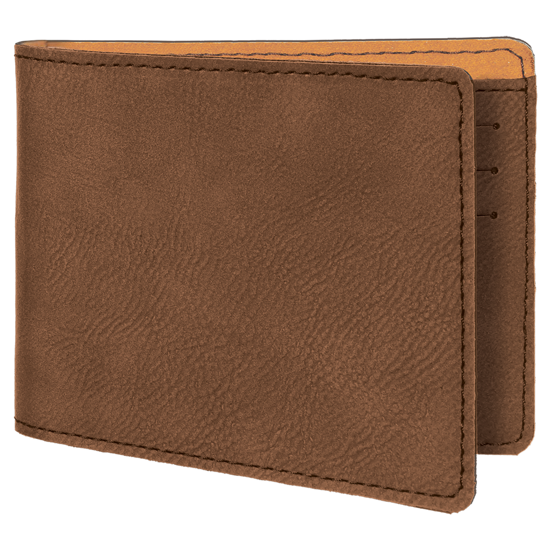 Dark Brown Leatherette Bifold Wallet preview