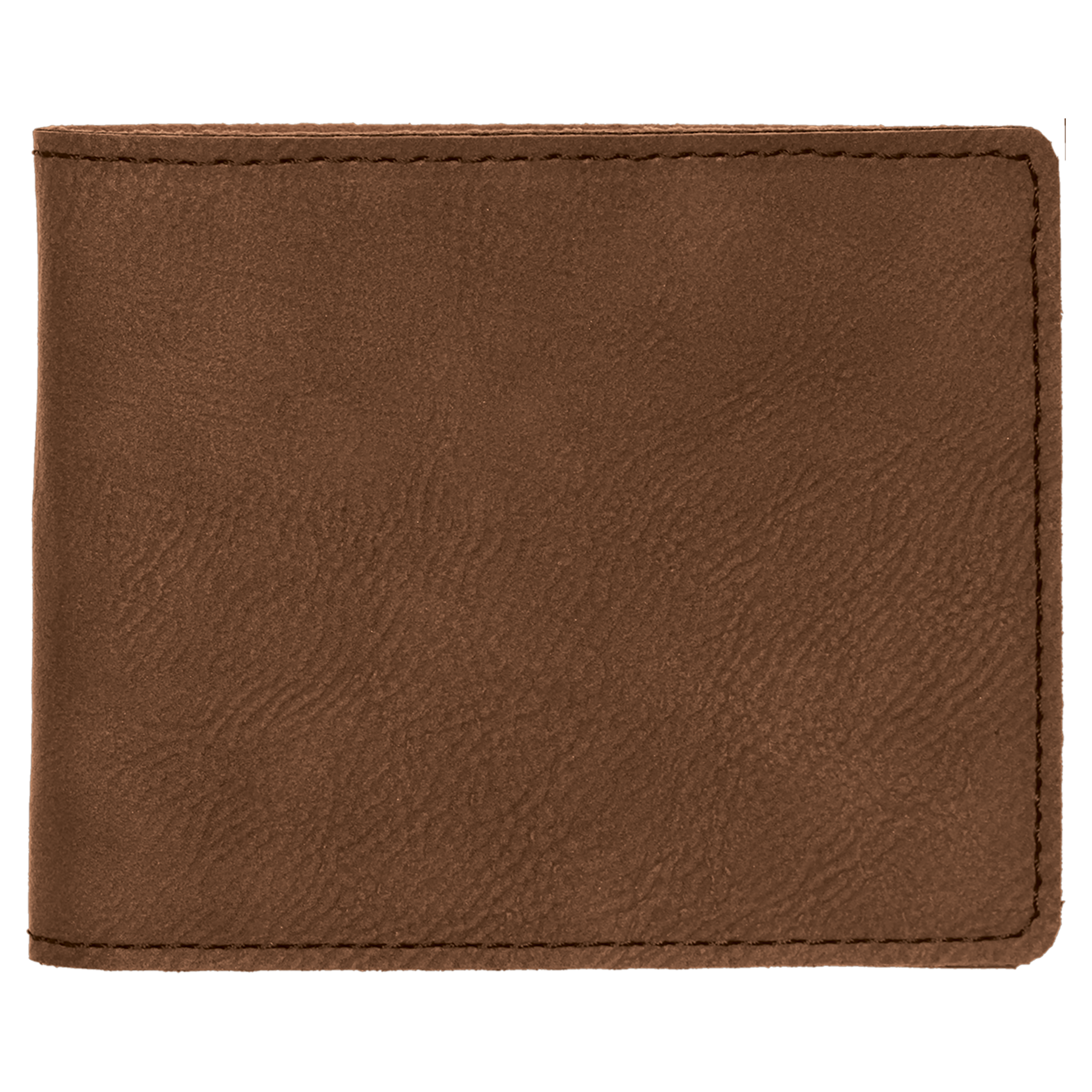 Dark Brown Leatherette Bifold Wallet