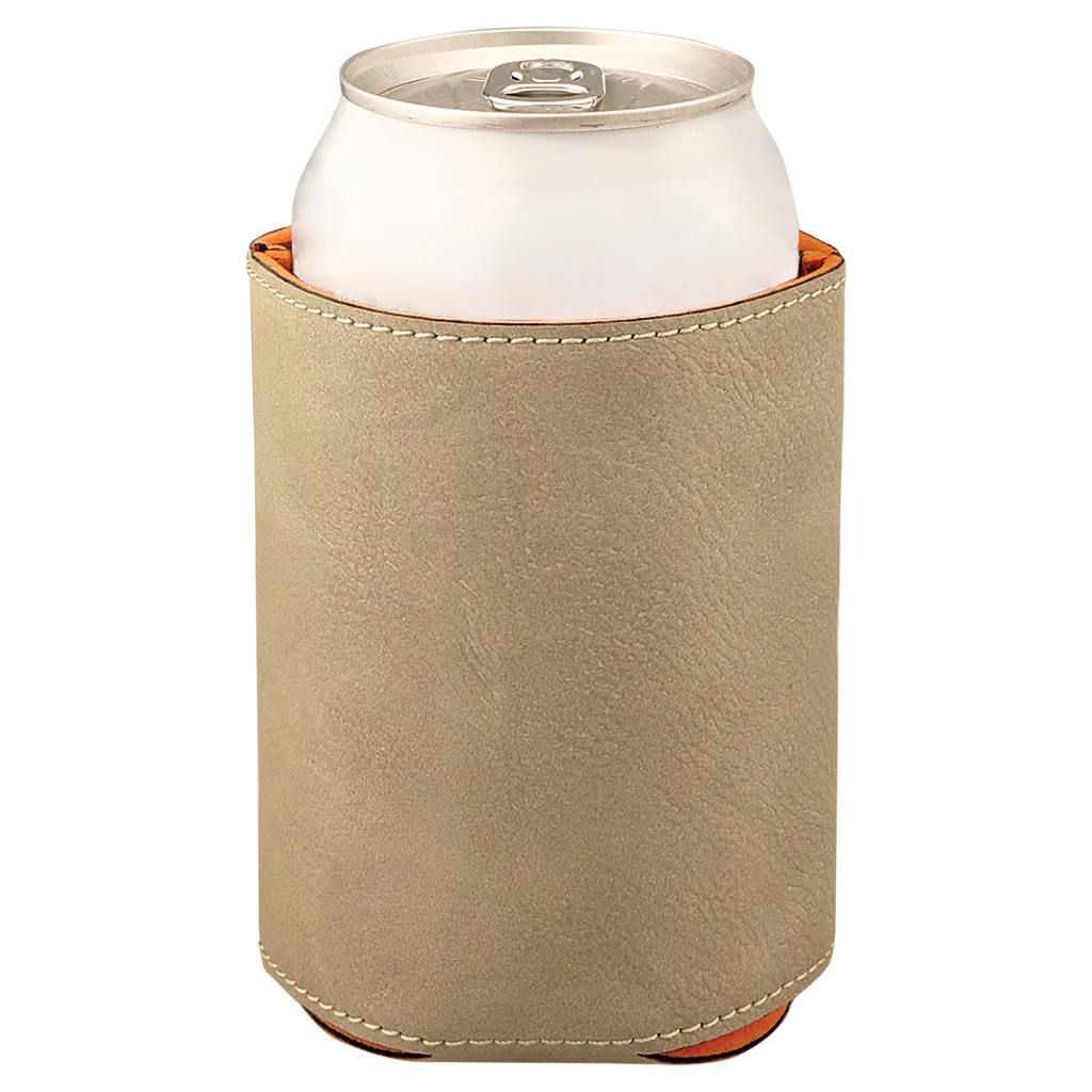 Light Brown Leatherette Beverage Holder blank-preview