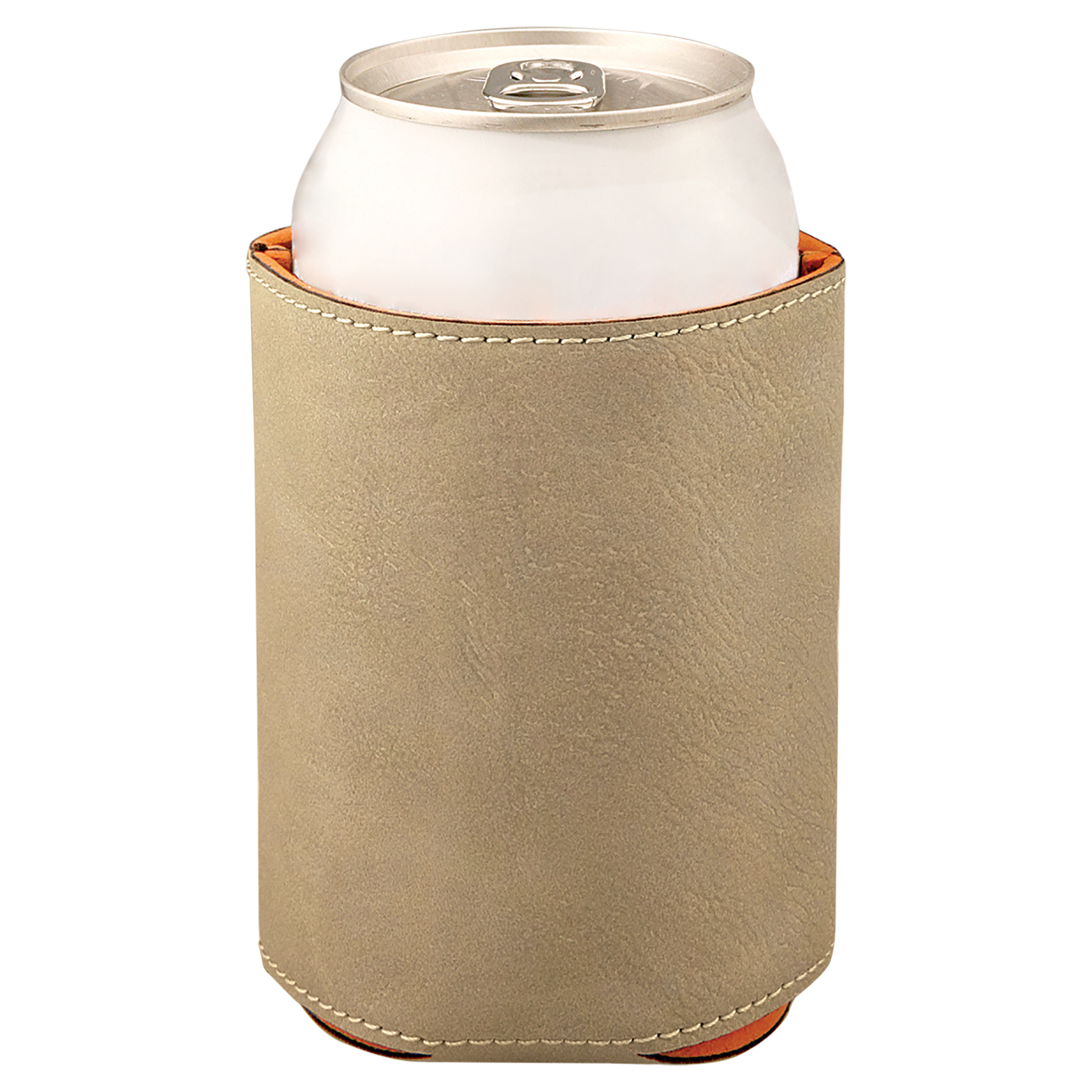 Light Brown Leatherette Beverage Holder blank-preview