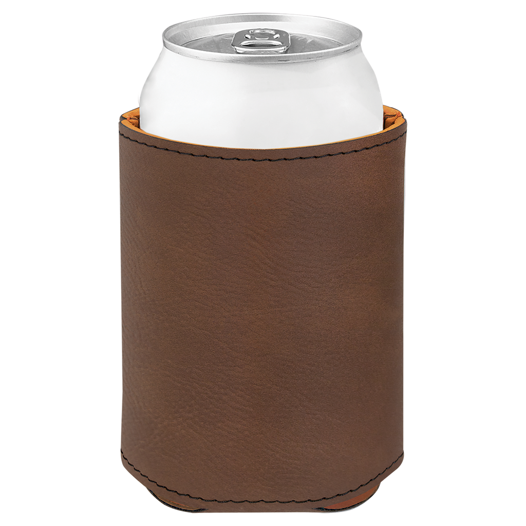 Dark Brown Leatherette Beverage Holder blank-preview