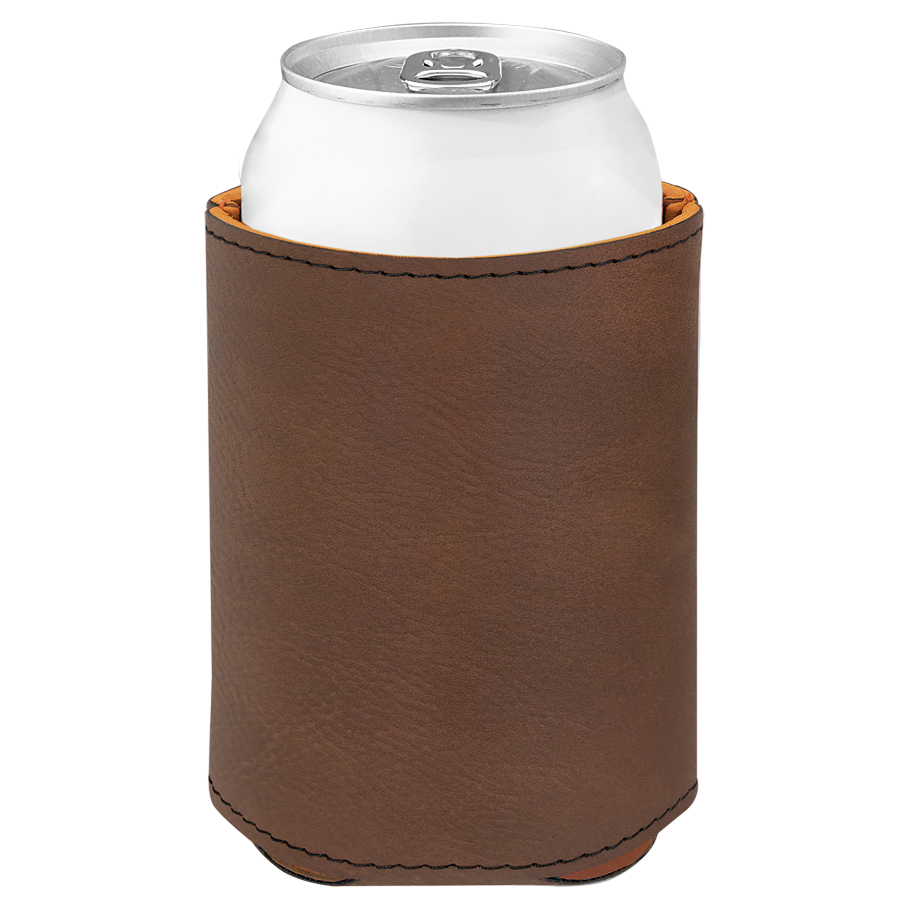 Dark Brown Leatherette Beverage Holder blank-preview
