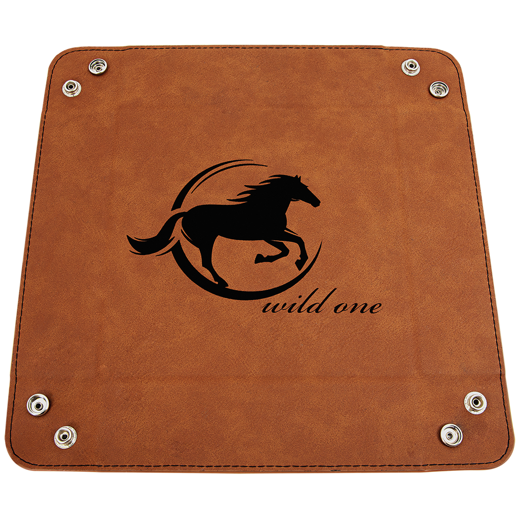Rawhide Leatherette Snap Up Tray