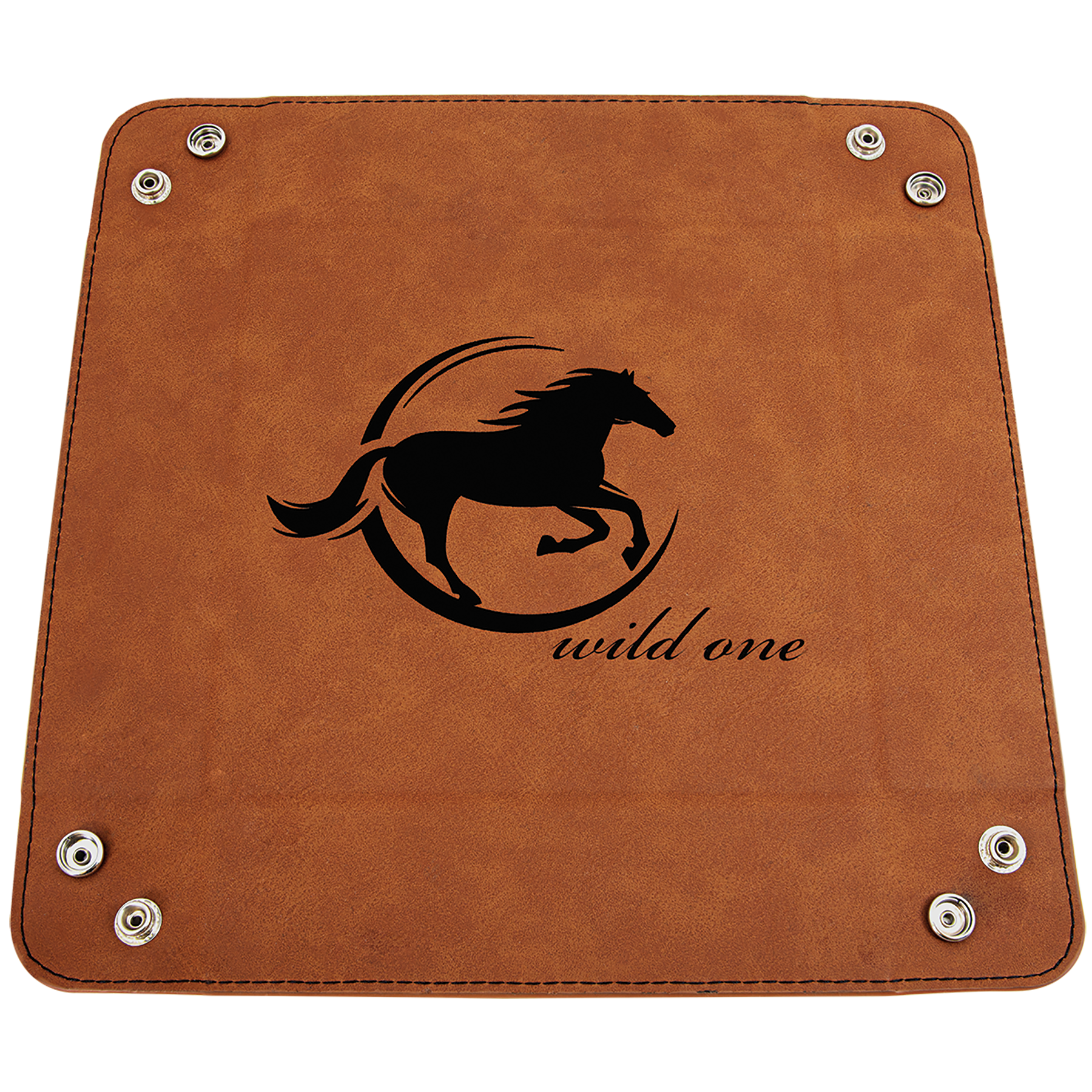 Rawhide Leatherette Snap Up Tray
