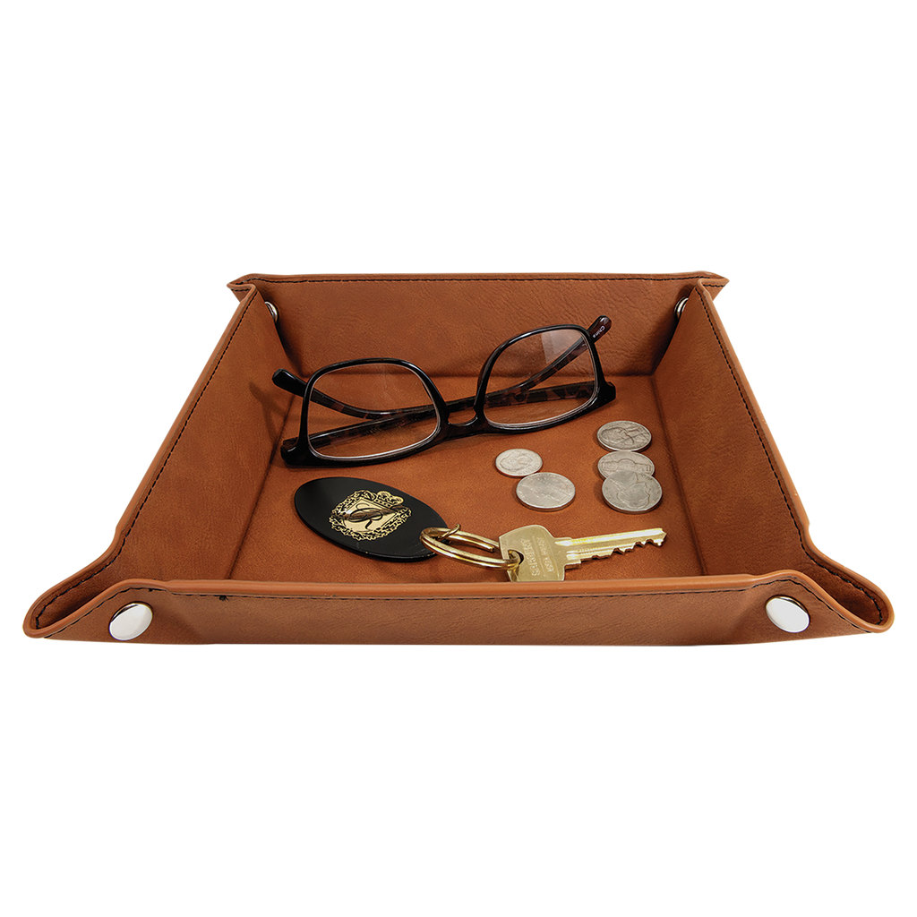 Rawhide Leatherette Snap Up Tray