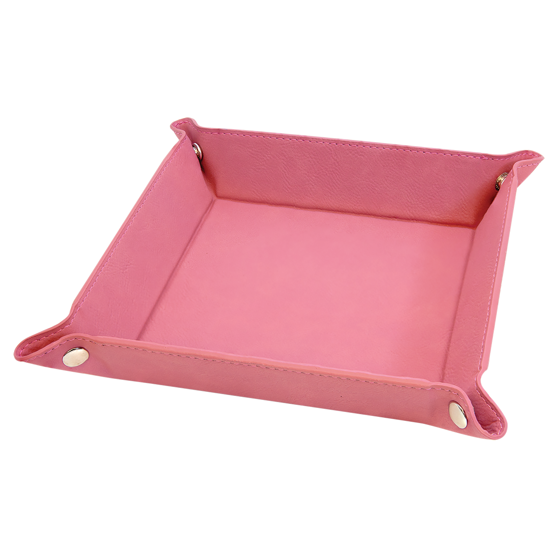 Pink Leatherette Snap Up Tray blank-preview
