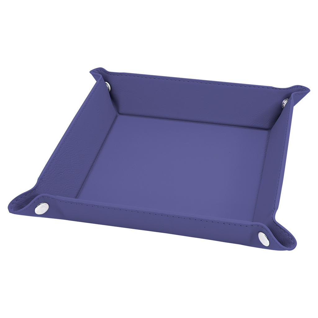Purple Leatherette Snap Up Tray blank-preview