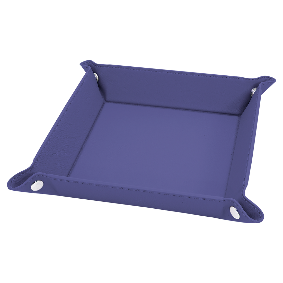 Leatherette Snap Up Tray – Purple / Medium (6x6) preview